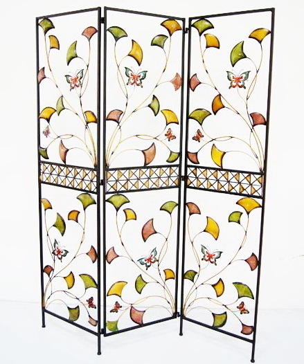 living room wrought iron Folding Screen Room Divider