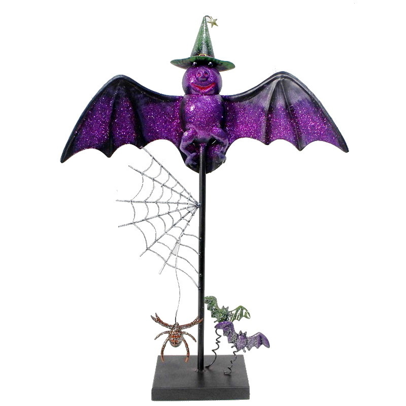 outdoor garden decorative pumpkin owl bat Halloween Solar Stake Lights