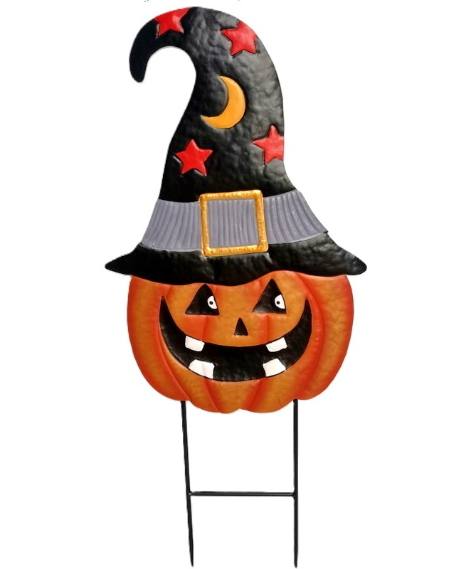 outdoor garden decorative pumpkin owl bat Halloween Solar Stake Lights