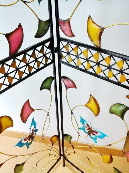 living room wrought iron Folding Screen Room Divider