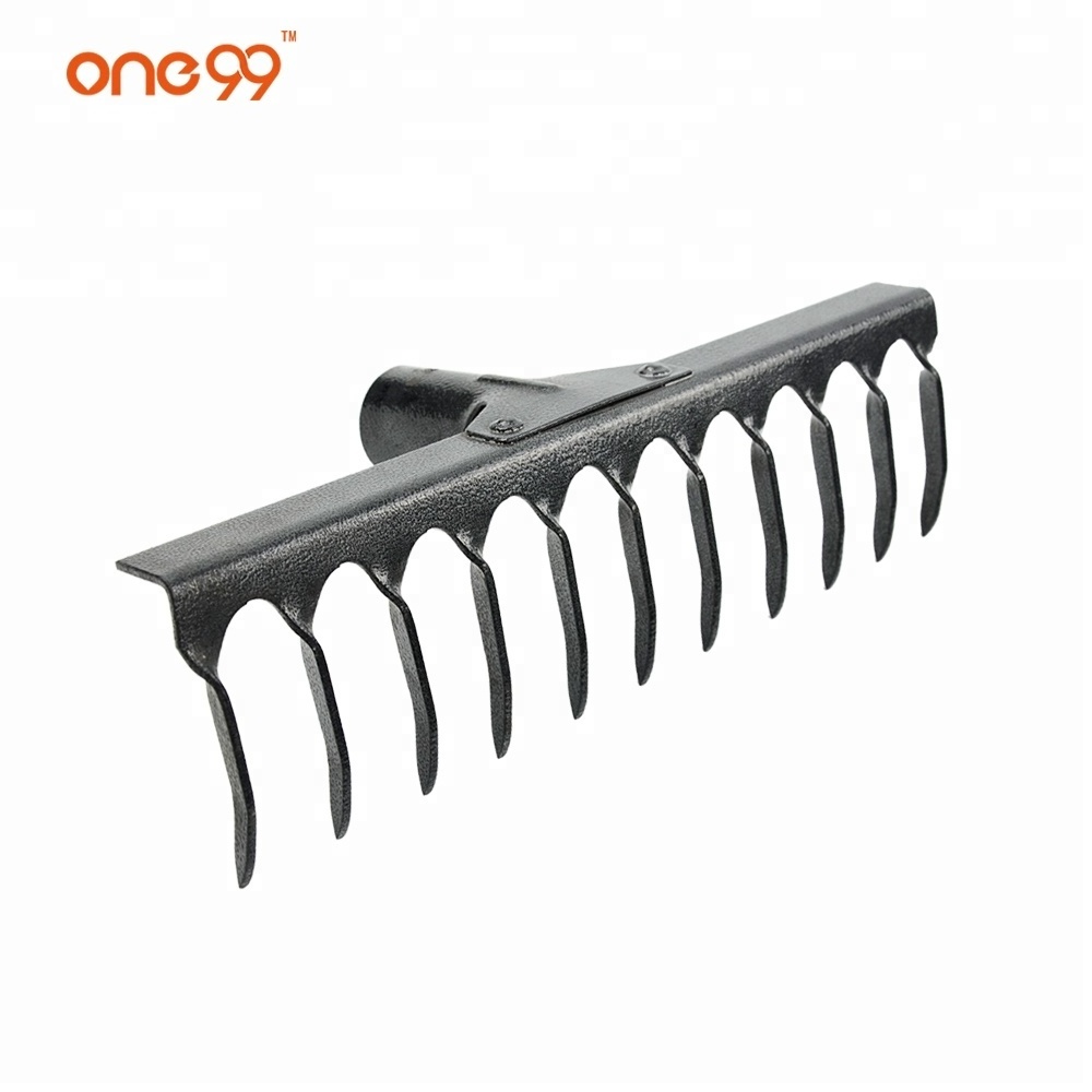 one99 Tools Level Head Rake With 11 Tines For Garden Works