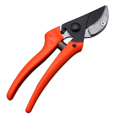 New Design Durable Garden Ratchet Pruner Cutting Tools Stainless Steel Blade With Plastic Handle Safe Lock