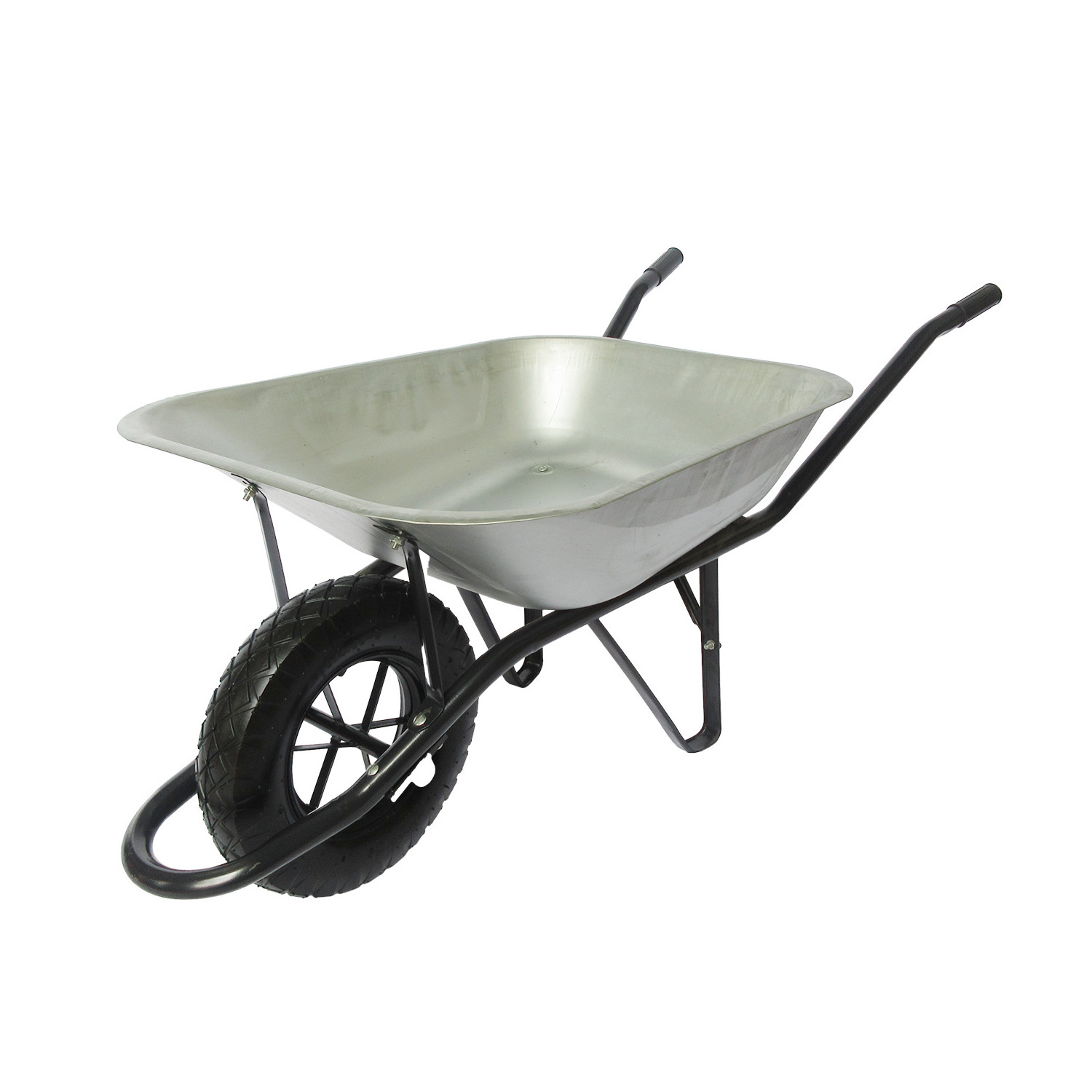 Whosale African Market Hot Selling Heavy Duty WB6400 Wheelbarrows Industrial Construction Building Tools Metal Tray Wheelbarrow