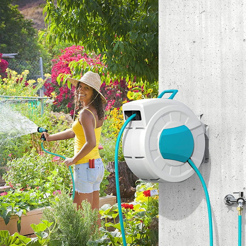 Custom Expandable Garden Water Hose Garden Hose Reel Retractable 25 Meter 1/2