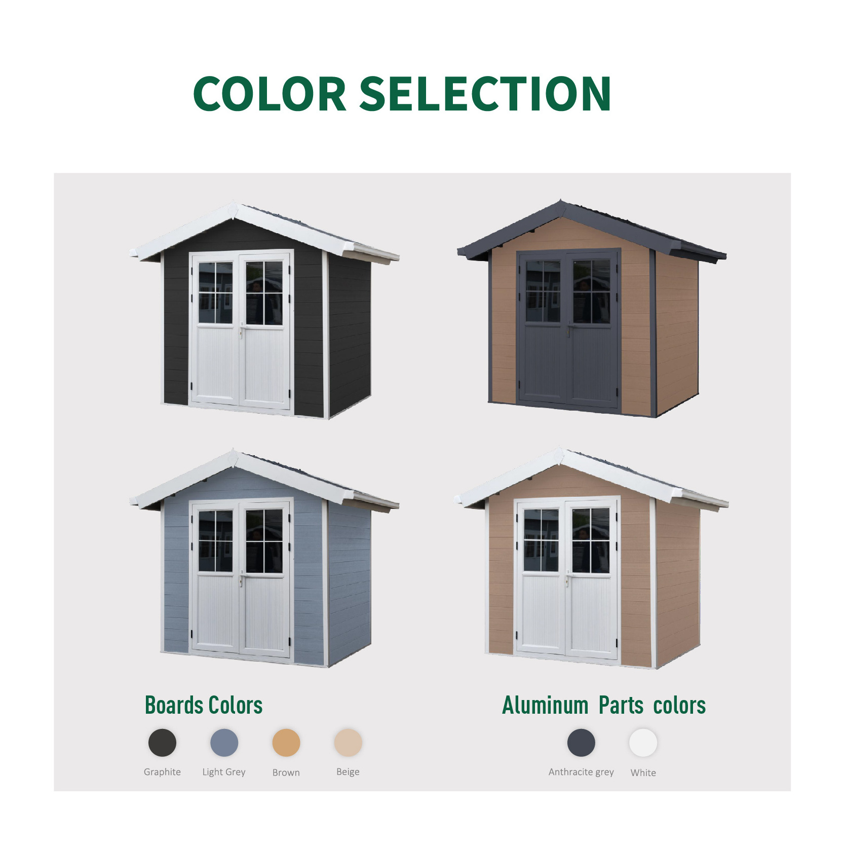 New model factory direct sales new arrival hot selling easy installing crack-resistant mobile prefab wpc garden shed