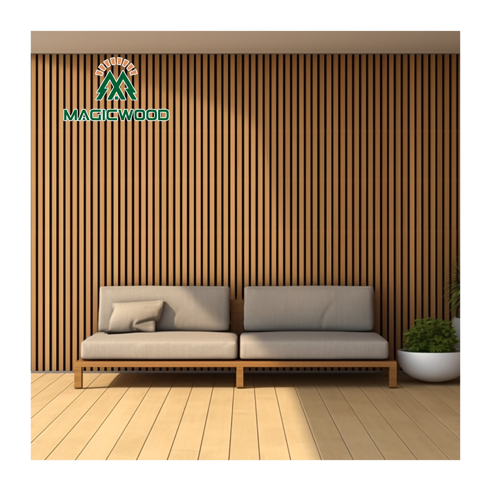 Factory Wholesale  new arrival new innovation recycled plastic wood grain balcony wall panel wpc exterior