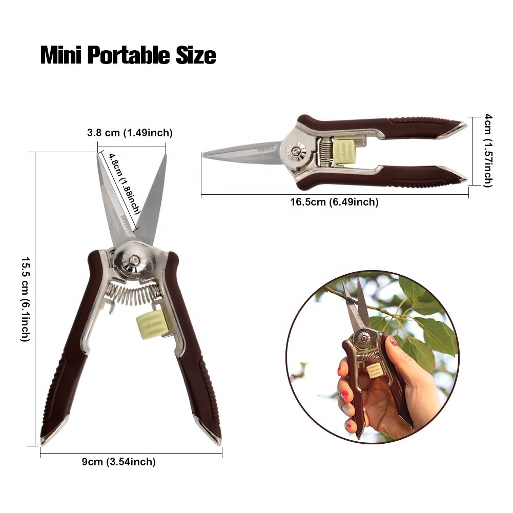 Winslow & Ross stainless steel garden tools mini precision pruner snip