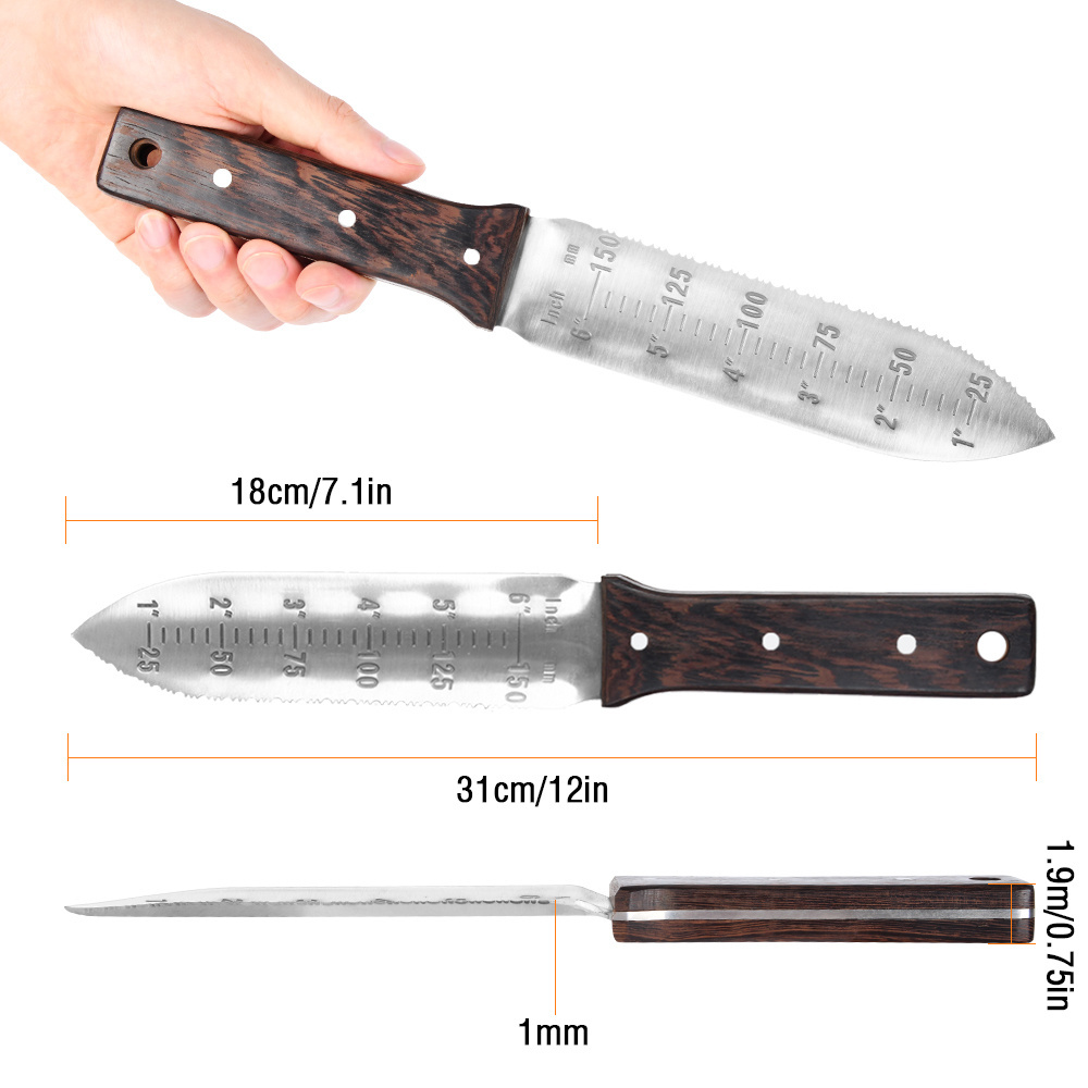 Winslow&Ross multifunction digging knife stainless steel hori hori garden knife with leather cover