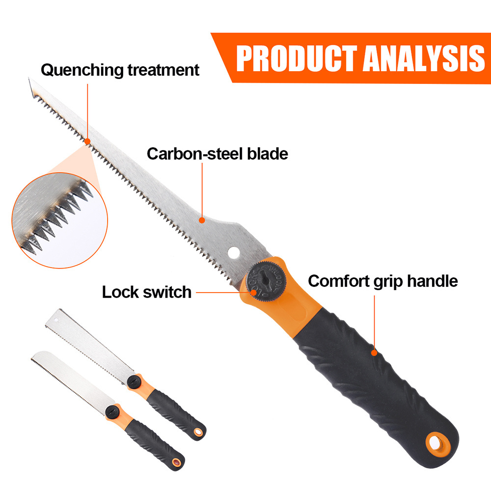 Winslow & Ross 3 pcs set tree pruning saw double edge carpentry tools push and pull blade hand saw