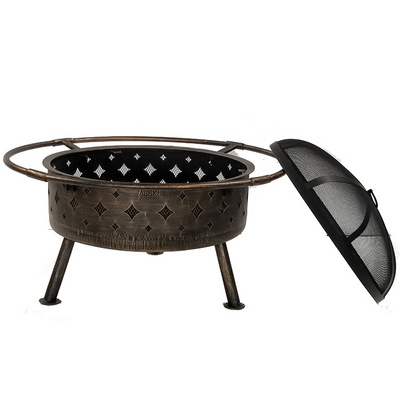 Factory Supply Round Large Bonfire Wood Burning Backyard Outdoor Firepit