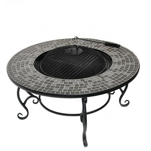 Hot selling Ceramic top fire pit outdoor mosaic fire pit table top fire pit