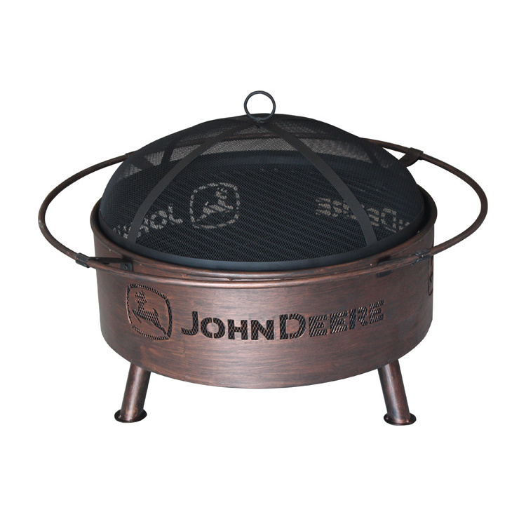 Custom logo Outdoor Metal Half-ball Shape Table Top Fire Pit Indoor Outdoor Stove Fire Pit Deep Bonfire Wood Burning Fire Pit