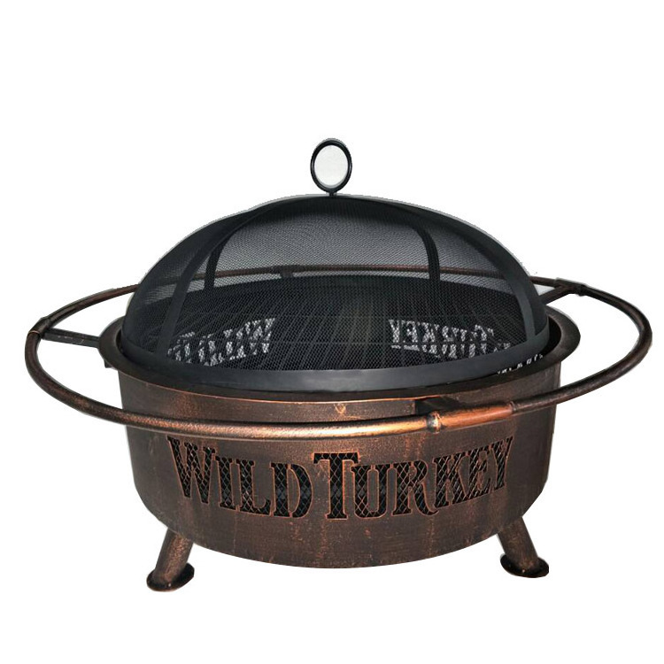 Custom logo Outdoor Metal Half-ball Shape Table Top Fire Pit Indoor Outdoor Stove Fire Pit Deep Bonfire Wood Burning Fire Pit