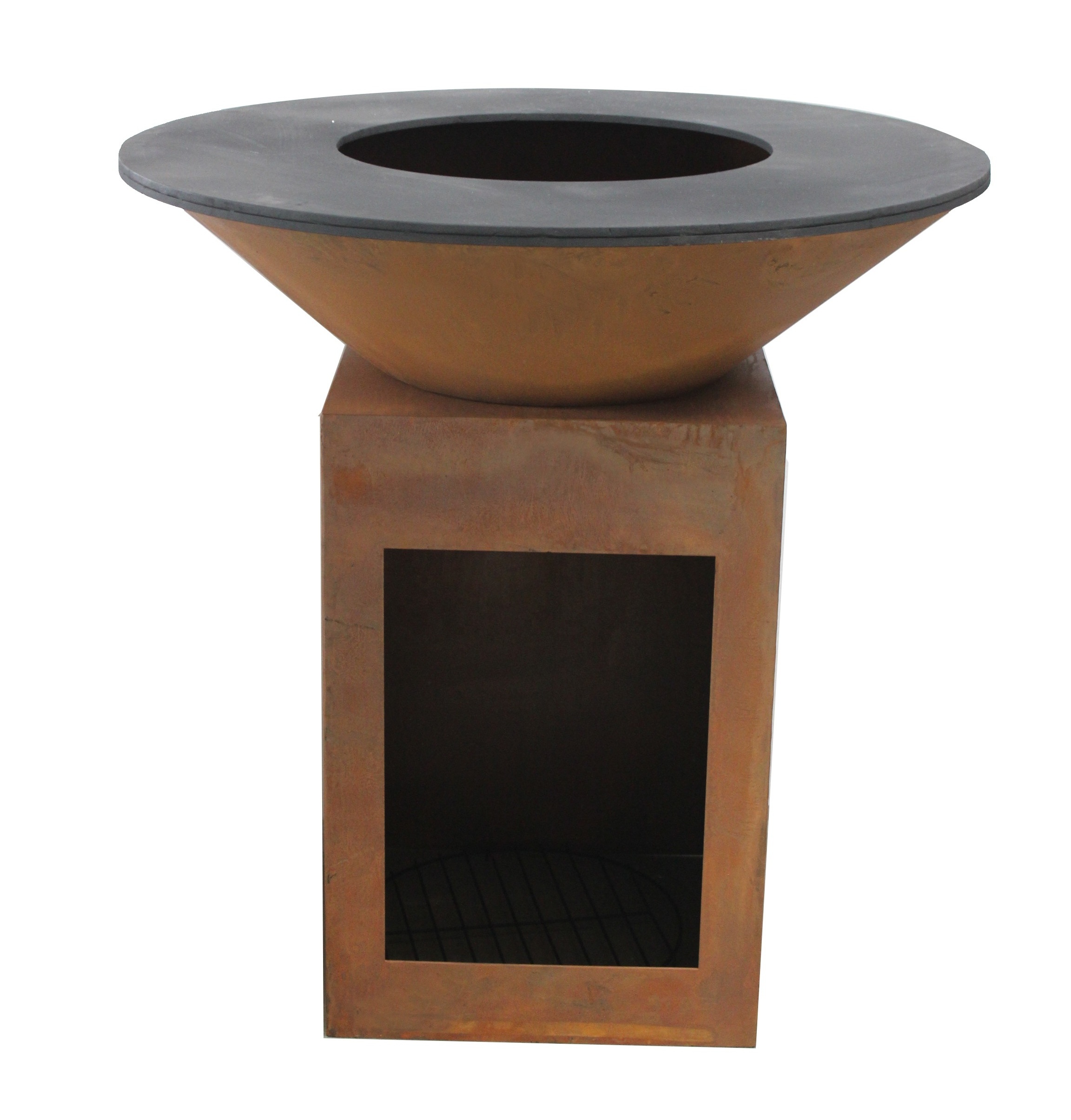 Wholesale customized patio heavy duty camping fire pit cooking fire pit table with BBQ grill