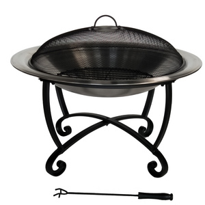 Latest Designs Antique Vantage Style Firepit Place Bbq Patio Heater Outdoor Fire Pit Bbq With Poker