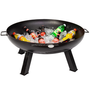 Outdoor Heating Fire Pit Fire Bowl 75*51cm steel fire pit with metal poker