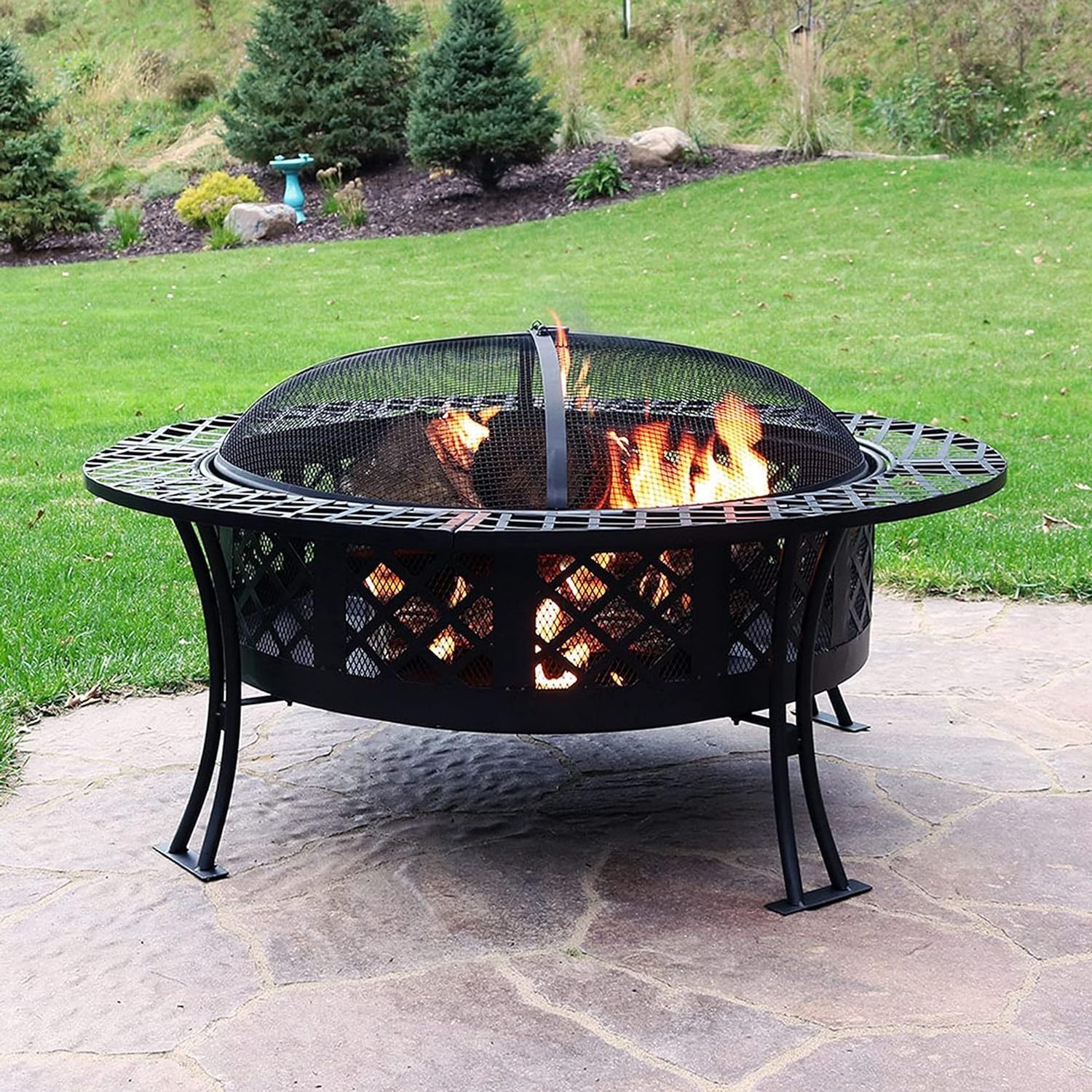 Wholesale Fancy Metal Fire Pit Garden Furniture With outdoor camping wood burning fire pit