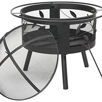 Stainless Steel Smokeless Barbecue Charcoal Grills 32" Metal Patio Fire Pit Fire Pit Table Top Metal Fire Pit