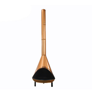 Wood Burning New Outdoor Steel Triangle Chimenea Tall Multi-colour Fireplace