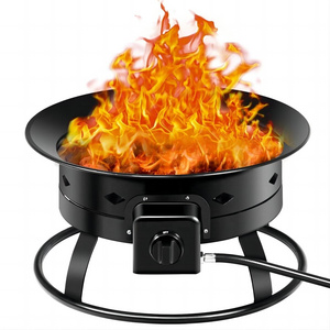 19inch Propane fire pit Gas fireplace camping gas fire pit outdoor smokeless gas Fire Pit with Auto Ignitor