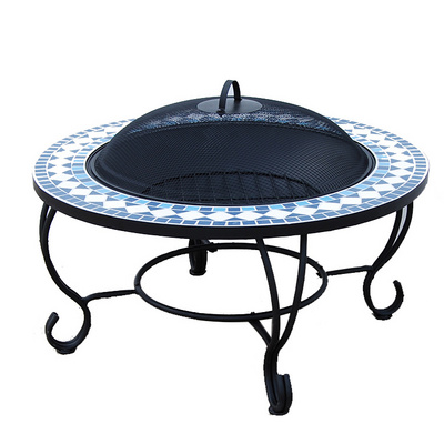 Hot sale wood burning fire pit table multifunction fire pit mosaic table fire pit