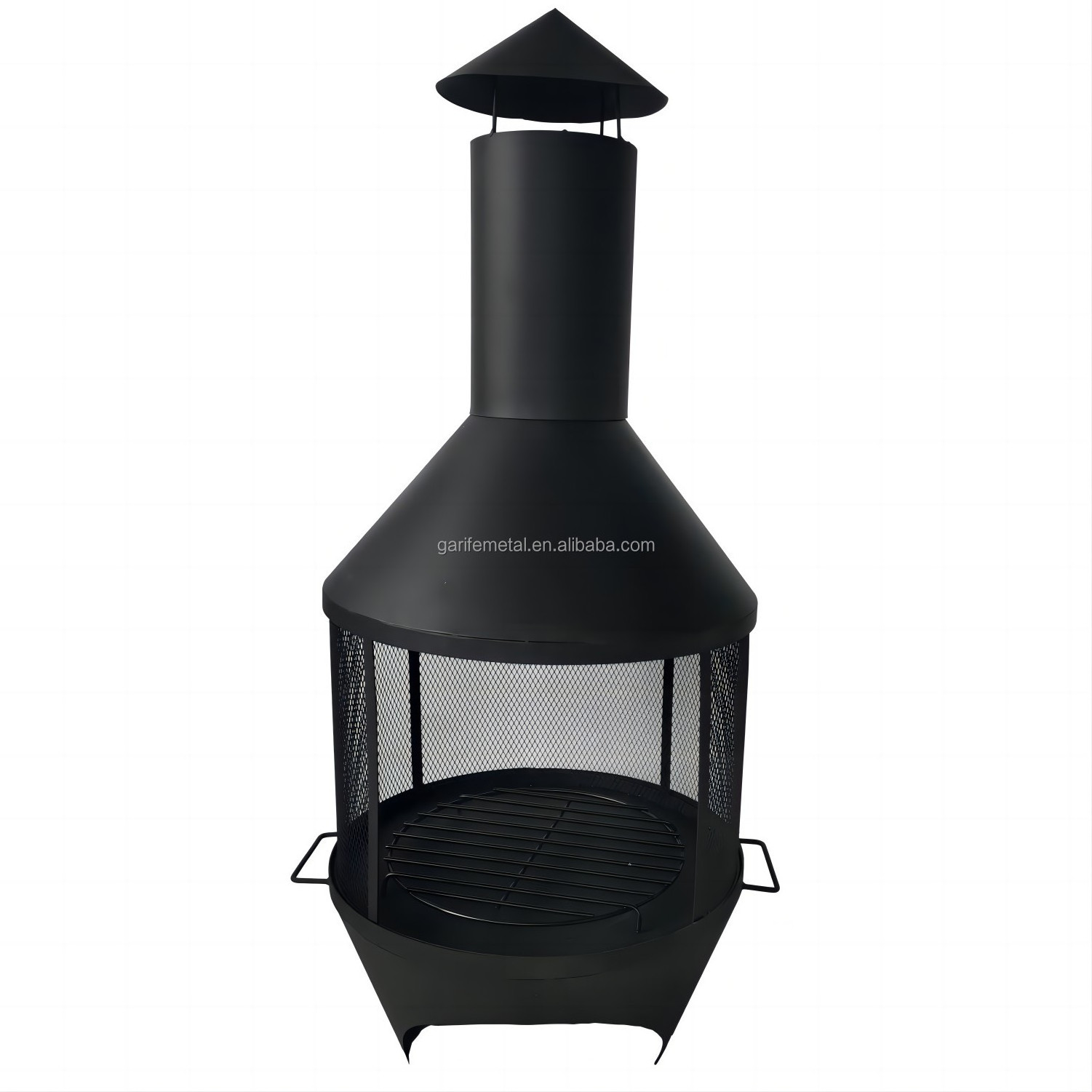 Outdoor Chiminea wood burning Fire Pit Freestanding Fireplace Heater fire pit for backyard