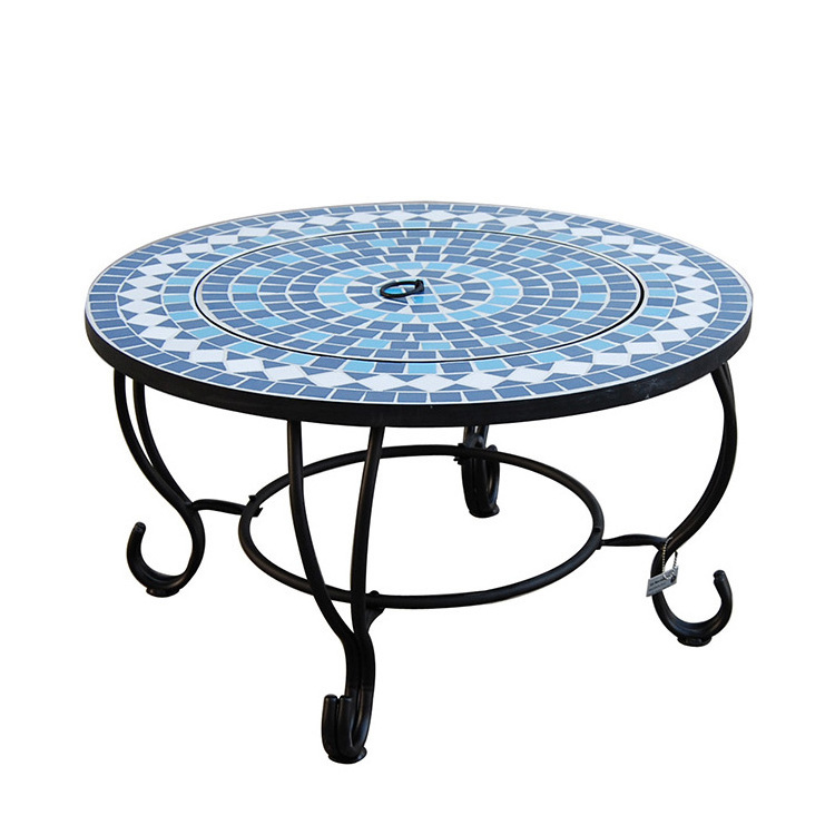 Hot sale wood burning fire pit table multifunction fire pit mosaic table fire pit