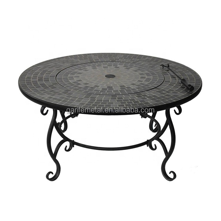 OEM ODM Garden Bbq Glass Mosaic Fire Pit outdoor with high quality