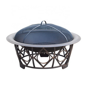 wholesale top selling Garden Campingfire pit outdoor wood burning fire pit With Bbq Grill