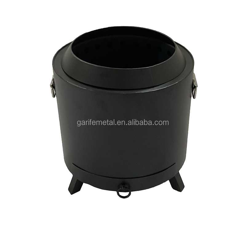 Factory Wholesale Wood Burning Fire Pit Smokeless Fire Pit with Foldable Stands and Removable ash pan