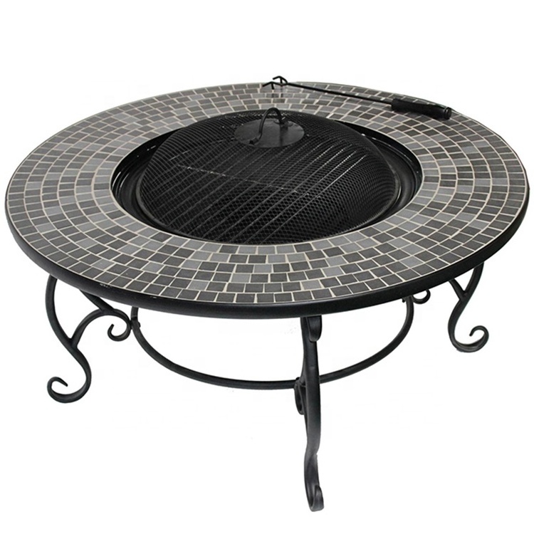 OEM ODM Garden Bbq Glass Mosaic Fire Pit outdoor with high quality