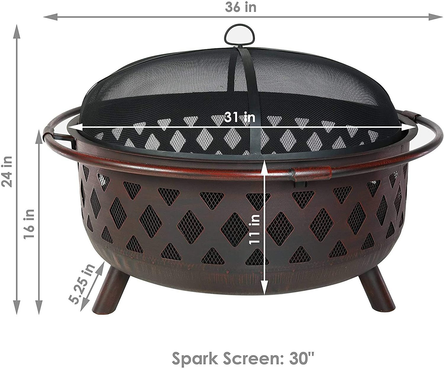 wholesale 36 inch garden fire pit outdoor camping fire pit Wood Burning fire pit