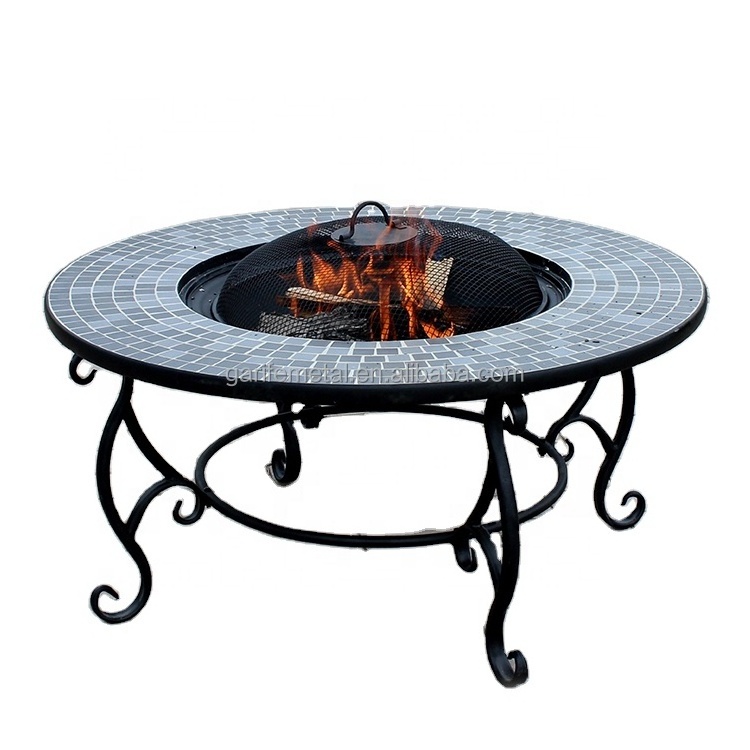 OEM ODM Garden Bbq Glass Mosaic Fire Pit outdoor with high quality