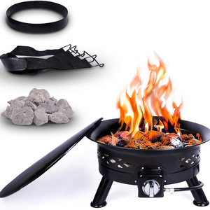 RTS 24inch gas fire pit Camping portable fire pit backyard patio fire pit outdoor with steel burner