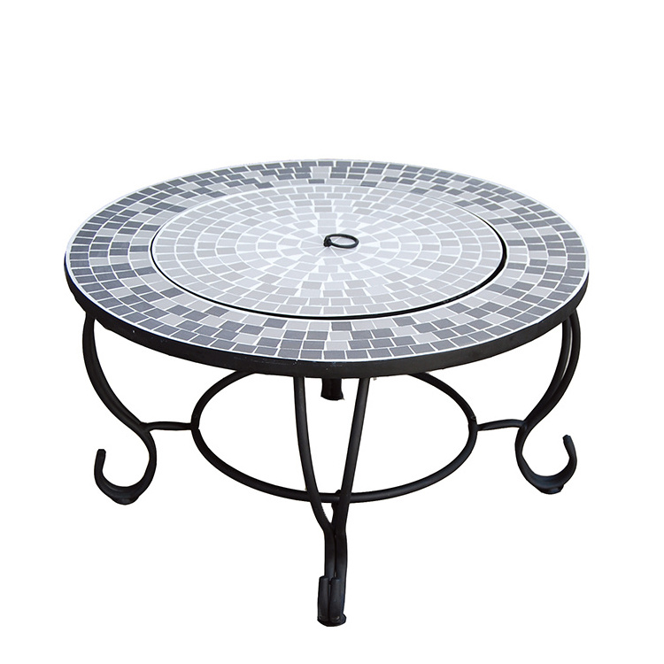 Hot sale wood burning fire pit table multifunction fire pit mosaic table fire pit