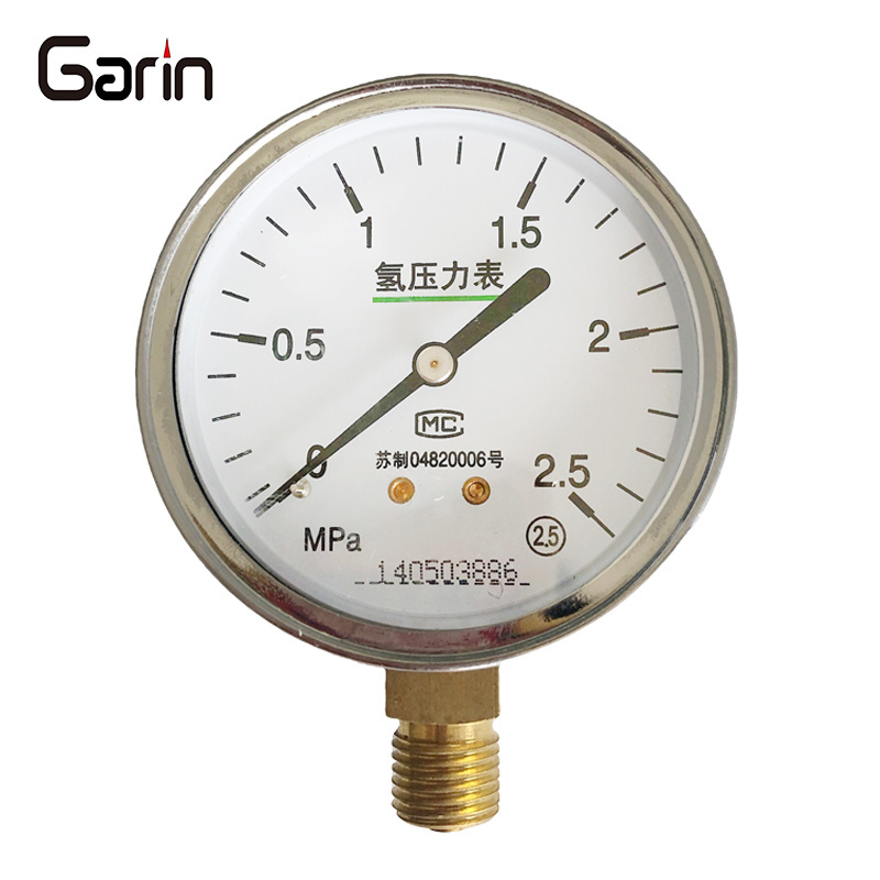 2.5Mpa Hydrogen Pressure Gauge