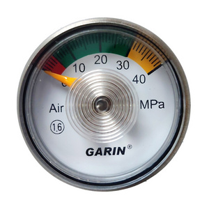 High Quality Good Price Dial 35MM 40MPA Pressure Gauge Use For High Pressure Gas Cylinder