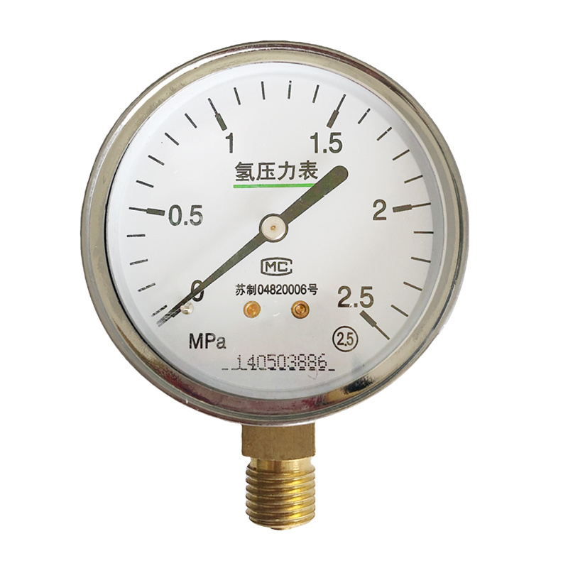 2.5Mpa Hydrogen Pressure Gauge