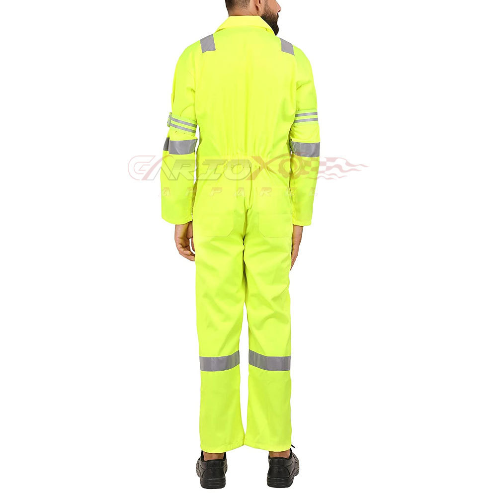 Men Polyester Cotton Safety Work Coverall With Reflective Stripes Working Clothes Workwear Suit In Best Price