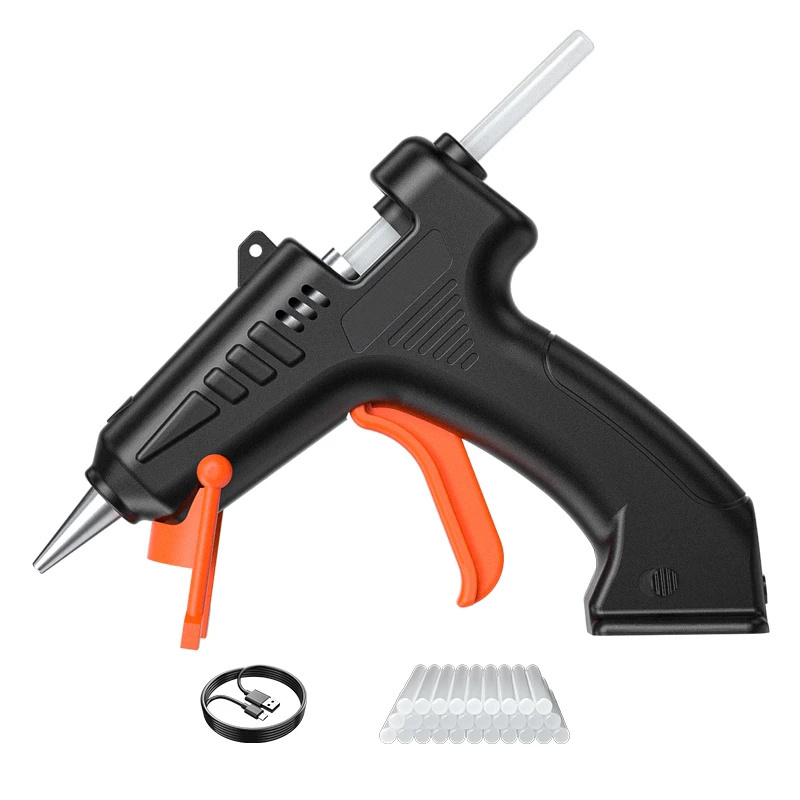 Cordless Hot Melt Glue Gun USB High Temp Heater Wireless Rechargeable Thermo Electric Heat Temperature Tool Glue Sticks