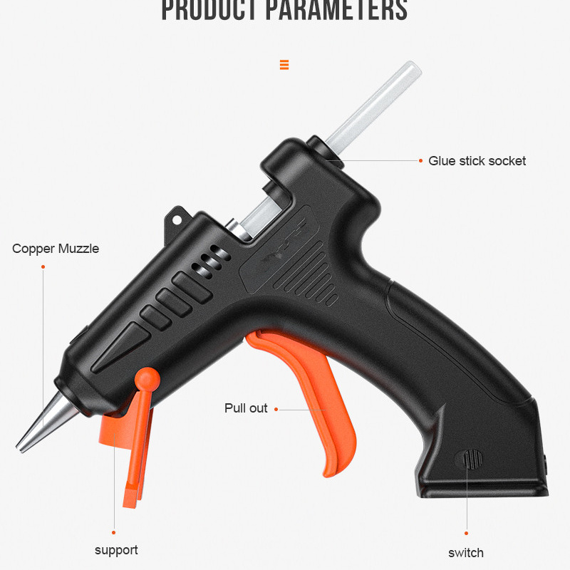 DIY  tools hot-melt glue guns 3.6V cordless glue gun Battery powered rechargeable