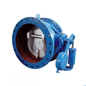 HHQ47H self control slow closing counterweight butterfly check valve