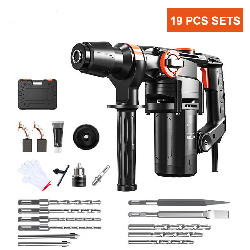 SDS plus chuck system 1500w electric corded power rotary hammer drill for concrete wood steel