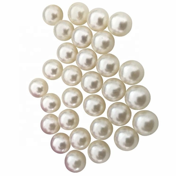 Good quality 6mm abs plastic white ivory pearl beads for decorating