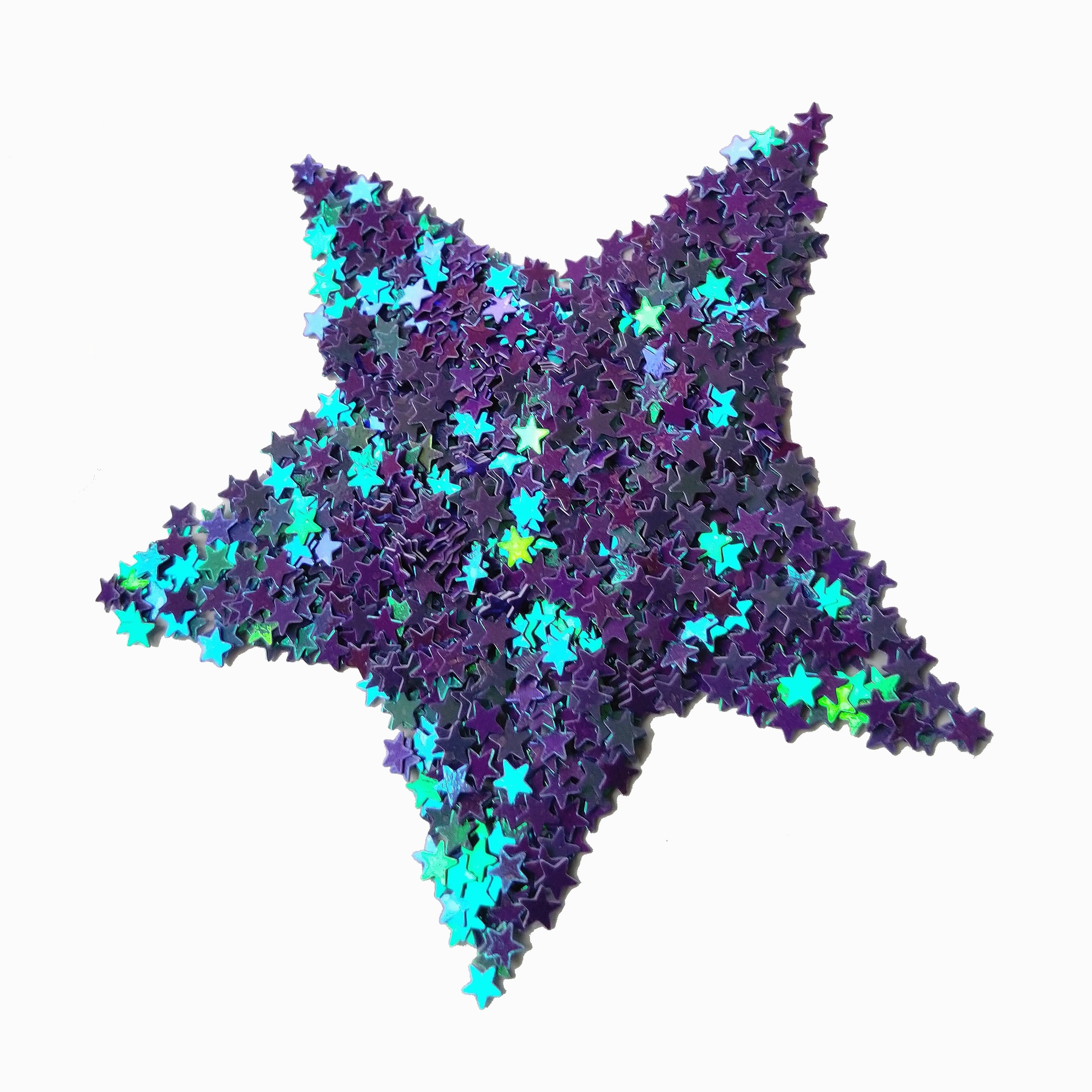 Bulk Loose Colorful DIY Accessories Glitter Holographic Star Sequins