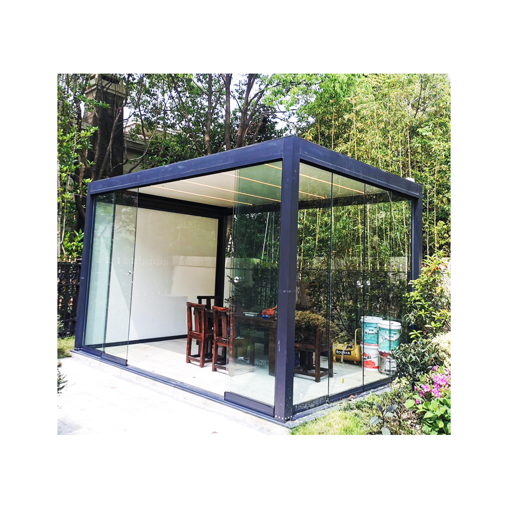 3x3 3x4 4x4 6x4 m OEM Factory Modern Outdoor Bioclimatic Pergola Aluminum Louver Garden Waterproof Pergola