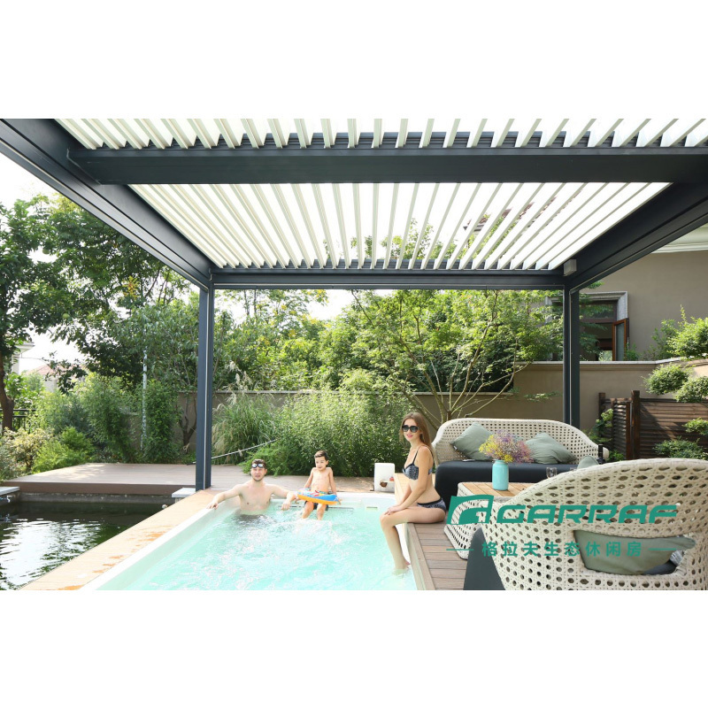 louvered roof kits high quality outdoor remote control pergola aluminium bioclimatic motorized r electric sli