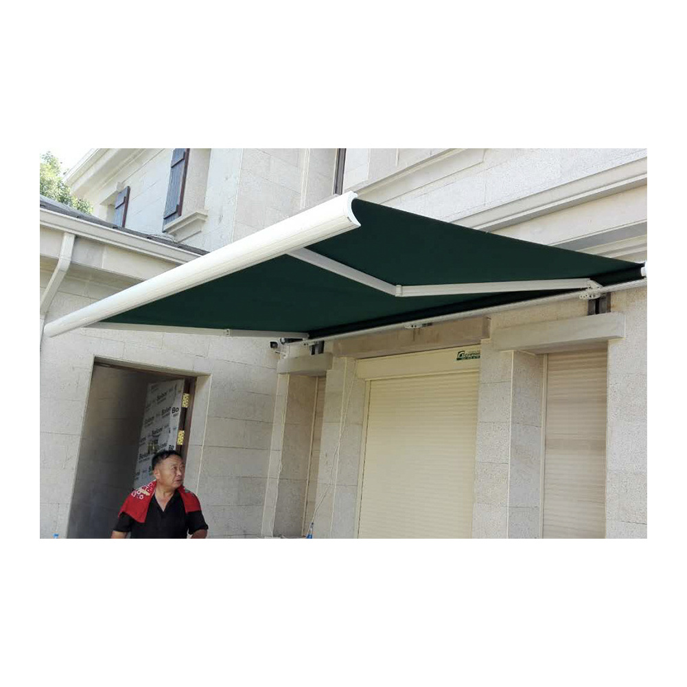 Garraf OEM Electric Folding Arm Awning Outdoor Aluminum Motorized Retractable Awning