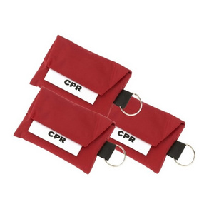 Promotional Key Chain Kit CPR Mask Mouth to Mouth Mask Red  color CPR Face Mask Key Chain Kit