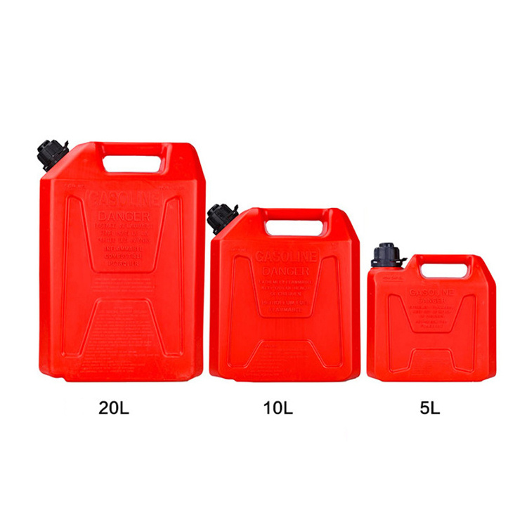 GARIDA Light Oil Drum Bucket Plastic Portable Anti-static Explosion-proof Car Spare Red 5L Green Tank 5 Gallon Gasoline